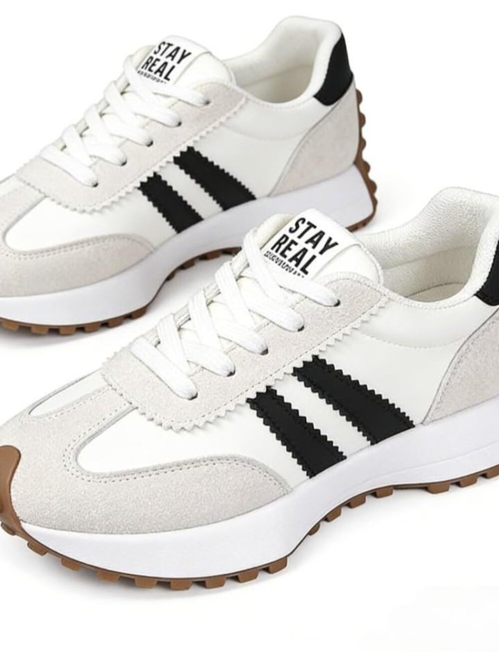 Chic White Thick Sole Sneakers with Breathable Textile Upper for Everyday Style